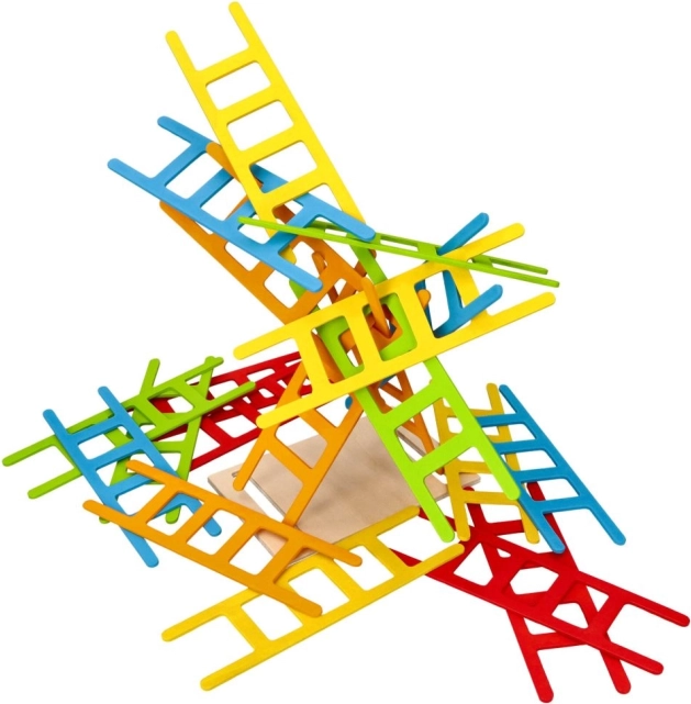 Balansspel houten ladders van Goki