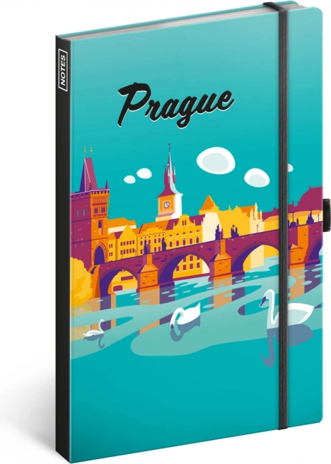 Notique gelijnd notitieboek Praag 13 × 21 cm