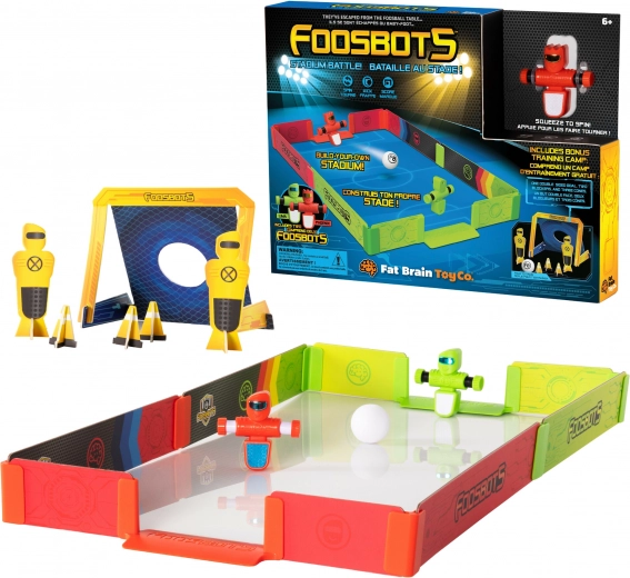 Robo voetbal FOOSBOTS STADIUM BATTLE met stadion en trainingsset