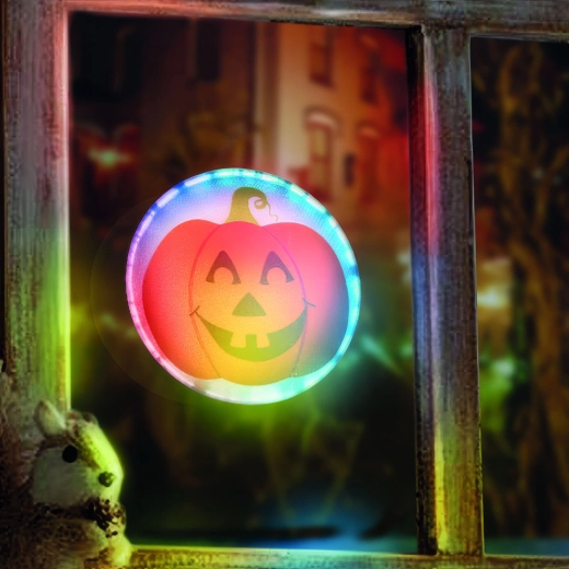 Halloween zelfklevende leddecoratie pompoen RGB