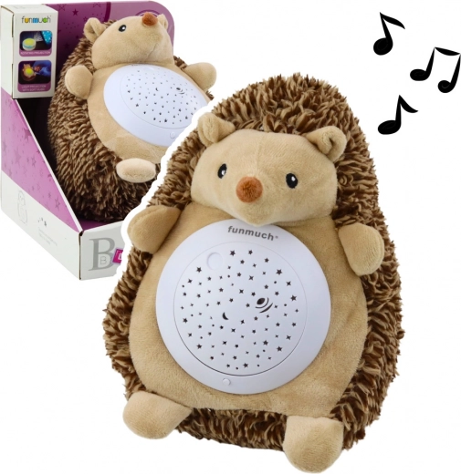 Pluche egel met projector en melodieën voor kinderen