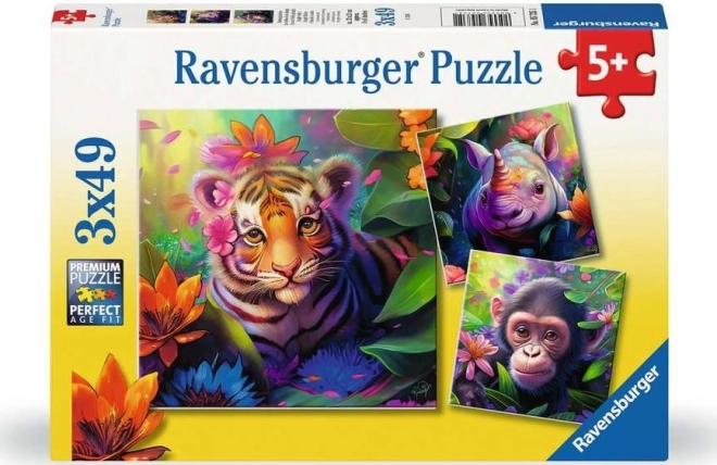 Puzzel Junglejongens van Ravensburger 3x49 stukjes
