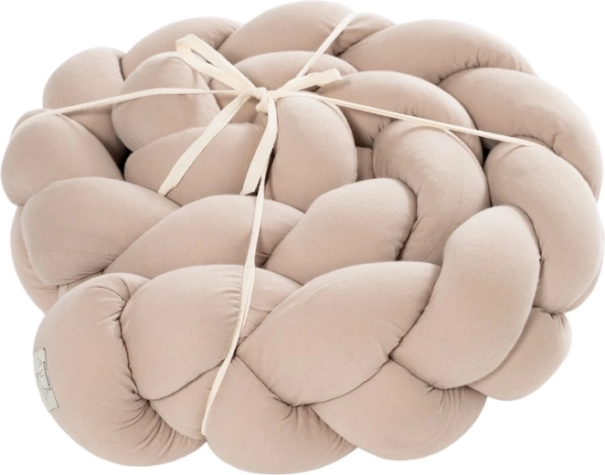 Träumeland gevlochten vlecht-bedbumper Signature taupe 180 cm