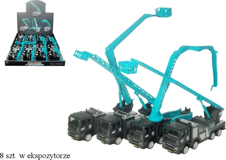 Bouwvrachtwagen met kraan