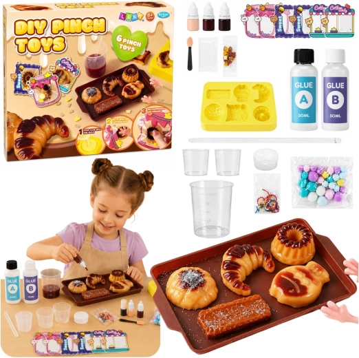 Creatieve DIY-set om squishy knijpsnoepjes te maken