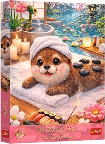 Trefl puzzel 500 Premium Plus schattige otter in de spa