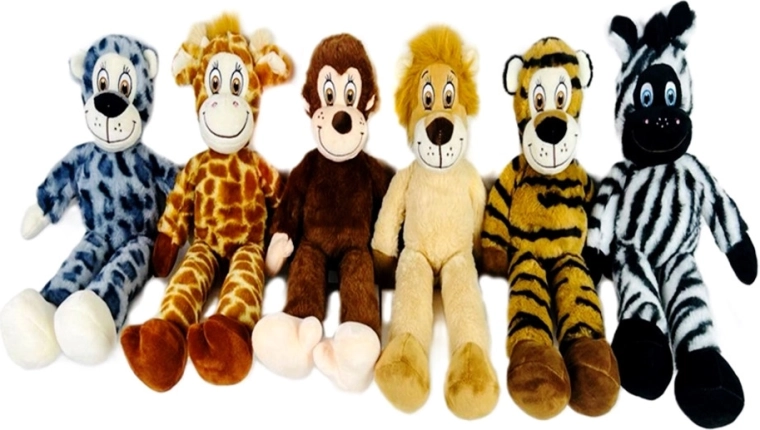 Pluchen jungle-dieren 55 cm