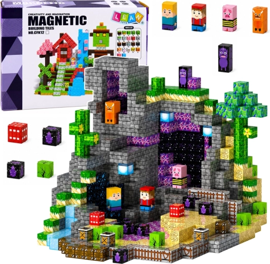 Magnetische bouwset pixels – magnetische blokjes 100 onderdelen