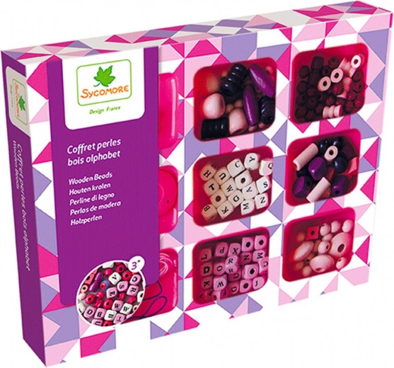 Set houten kralen Alfabet