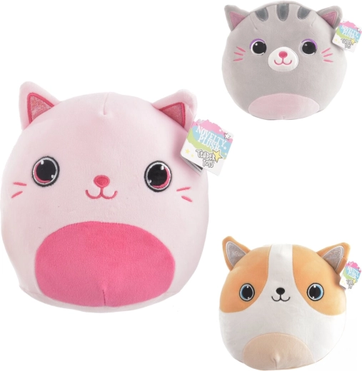 Pluchen kat 20 cm (assorti 3 varianten)