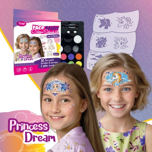TyToo Princess Dream schminkset voor het gezicht met sjablonen