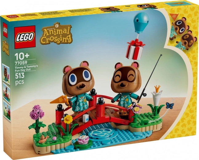 LEGO Animal Crossing Timmy en Tommy op wandeling
