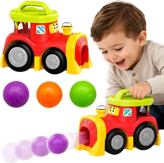 Woopie baby interactieve trein met springende balletjes