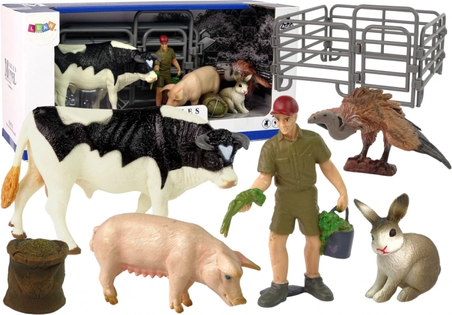 Grote set boerderijdierfiguren