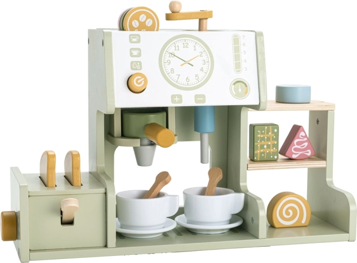2Kids Toys houten koffiezetapparaat met broodrooster