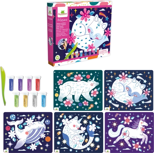 Artissimo gekleurde glitters – magische dieren