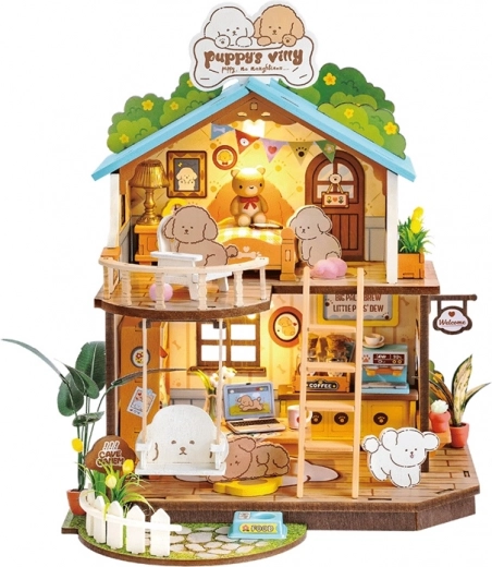 Miniatuur hondenhuisje Hondenhuisje voor puppy’s