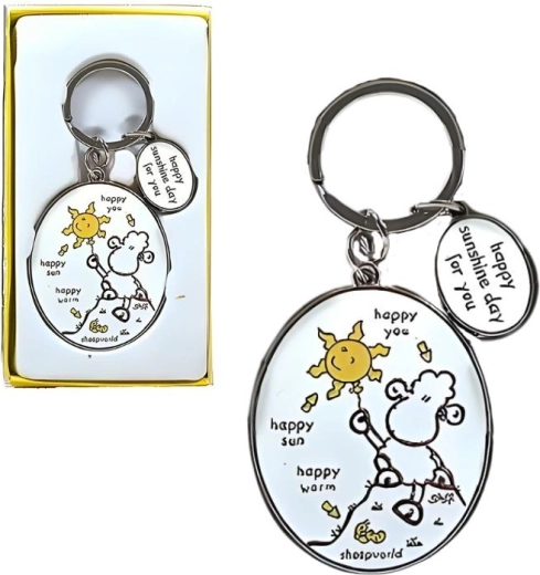 Sleutelhanger Sheepworld – stijlvolle button voor sleutels, rugzak en tas