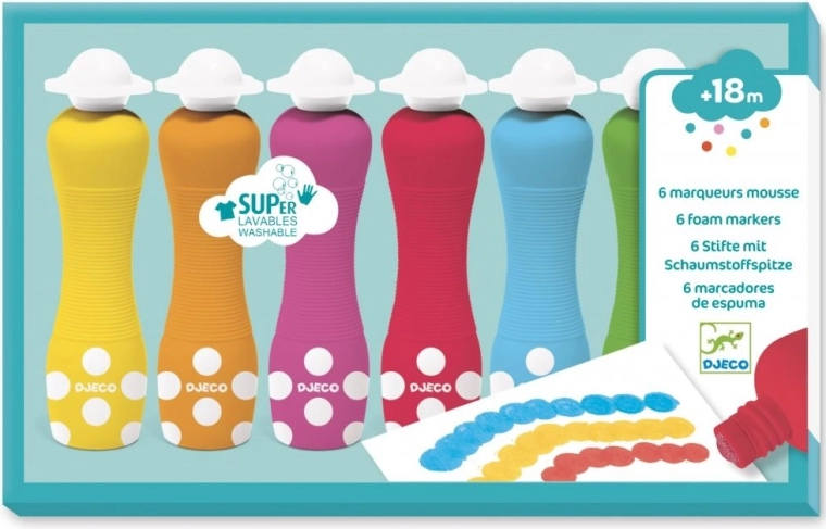 Djeco schuimverf met sponsapplicator voor kinderen