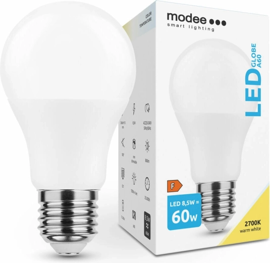Modee Smart Lighting LED-lamp A60 8,5 W E27, 806 lm, warm wit