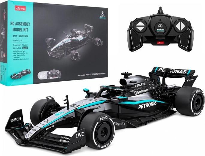 Op afstand bestuurbaar bouwmodel Mercedes-AMG F1 W16 E Performance RASTAR op schaal 1:16