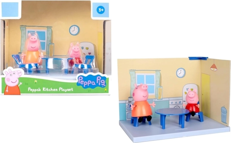 Peppa Pig speelset keukentje met 2 figuren