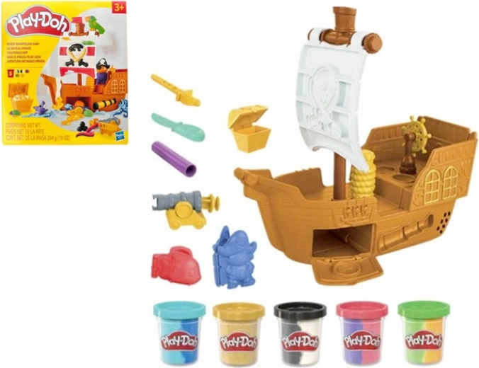 Play-Doh piratenschip – creatieve set van klei