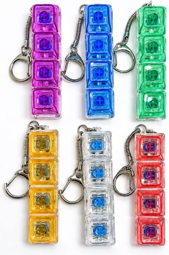 Klik-sleutelhanger met licht van toetsen