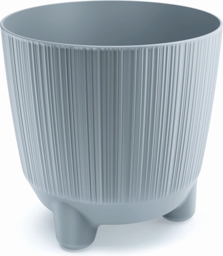 Bloempot met pootjes RYFO N 19,5 cm lichtgrijs