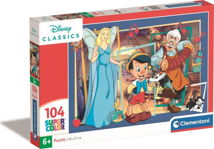 Puzzel CLEMENTONI Disney Pinocchio 104 stukjes