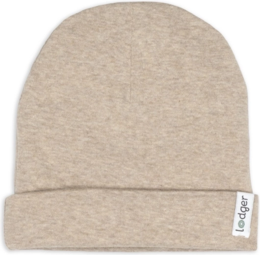 Lodger katoenen mutsje melange beige 0–6 maanden