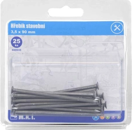 Bouwspijkers 90 × 3,5 mm, 25 stuks