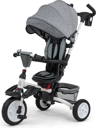 Milly Mally driewieler 6in1 Stanley rubber grey