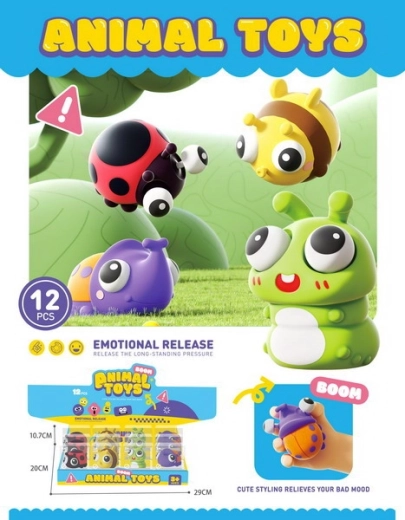 Knijp-insect 8,5 cm antistress-speeltje