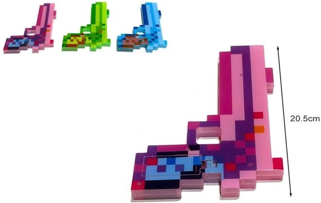 Kinderenpistool Gazelo Pixel met licht- en geluidseffecten