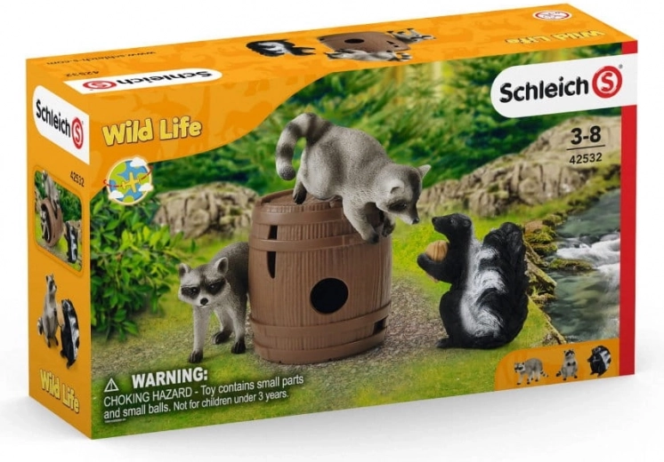 Schleich 42532 Notenpret Wasbeer Skunk Wild Life