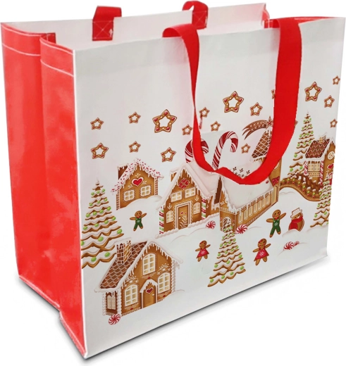 Boodschappentas peperkoekdorp 43 × 37 × 21,5 cm