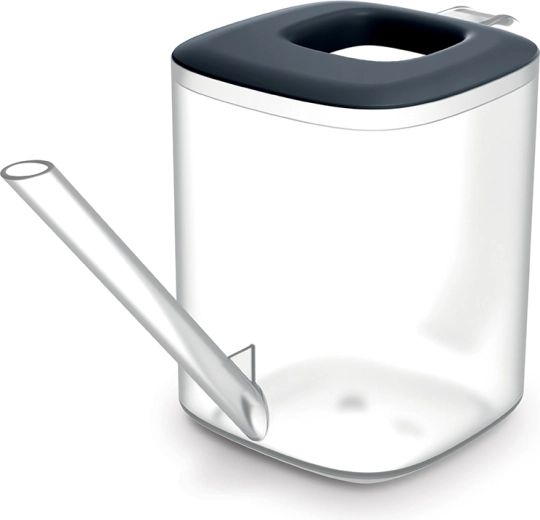 Gietertje Tubi 1 l transparant/antraciet