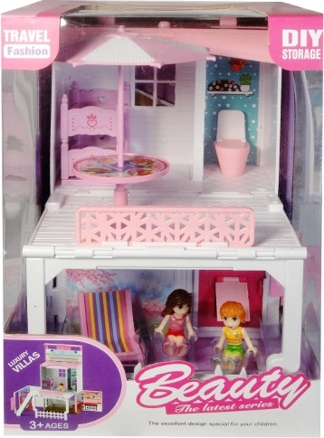 Verdiepte villa voor mini-popjes