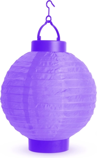Paarse opvouwbare ledlampion