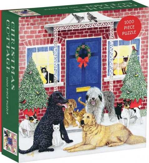 Puzzel kerstchalet 1000 stukjes