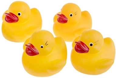 Rubberen badeendjes (4 stuks)