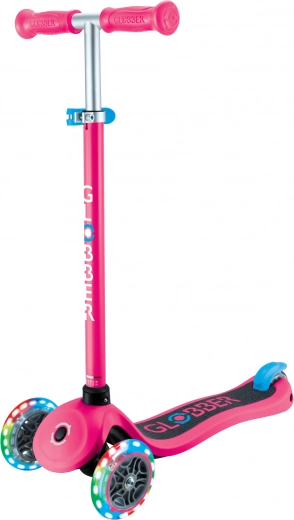 Globber driewielige step Primo Lights V2 Fuchsia Pink met lichtgevende wielen