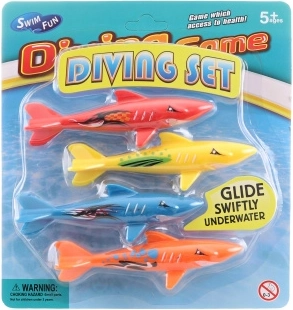 Waterspeelgoed Duikhaaien – set van 4 stuks