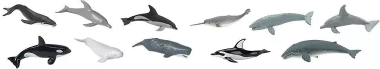 Safari Ltd. walvissen en dolfijnen – set van 48 figuurtjes