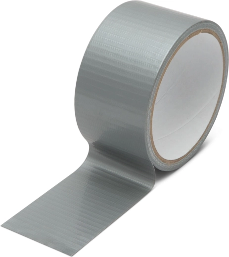 Zilverkleurige met textiel versterkte ducttape