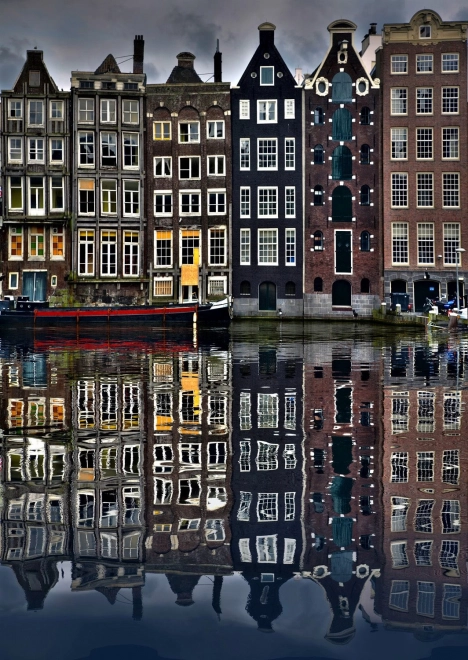 Puzzel Huizen in Amsterdam 1000 stukjes