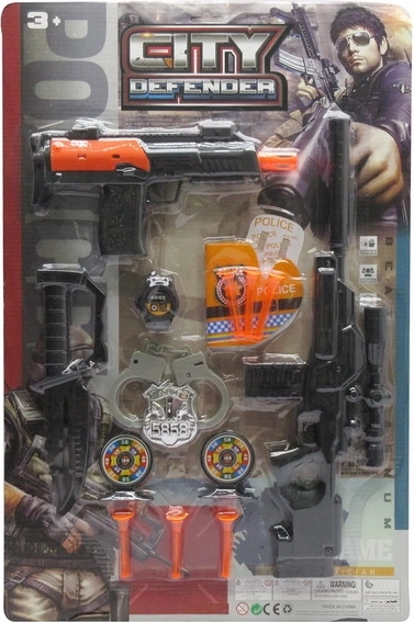 Politieset met dartpijltjes voor kinderen