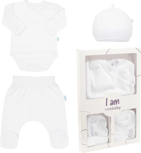 3-delige newbornset NEW BABY I AM wit 62 (3–6 maanden)