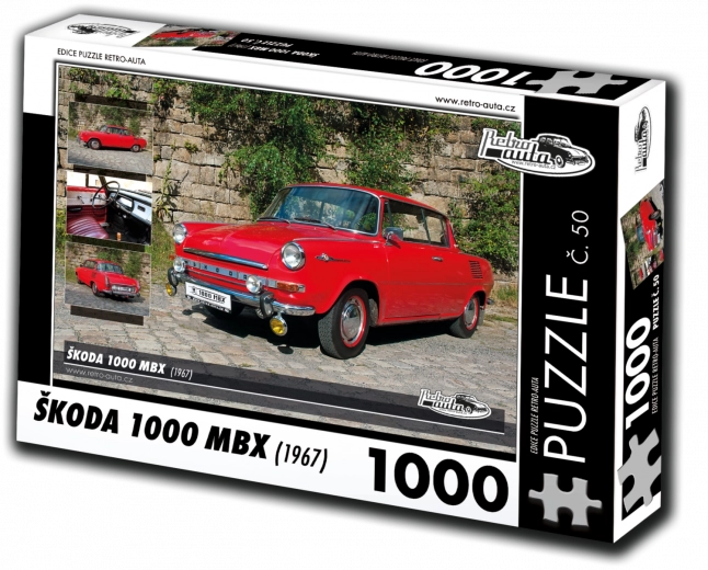 Puzzel Retro-auto’s Škoda 1000 MBX (1967) – 1000 stukjes